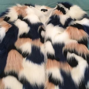 Faux fur coat